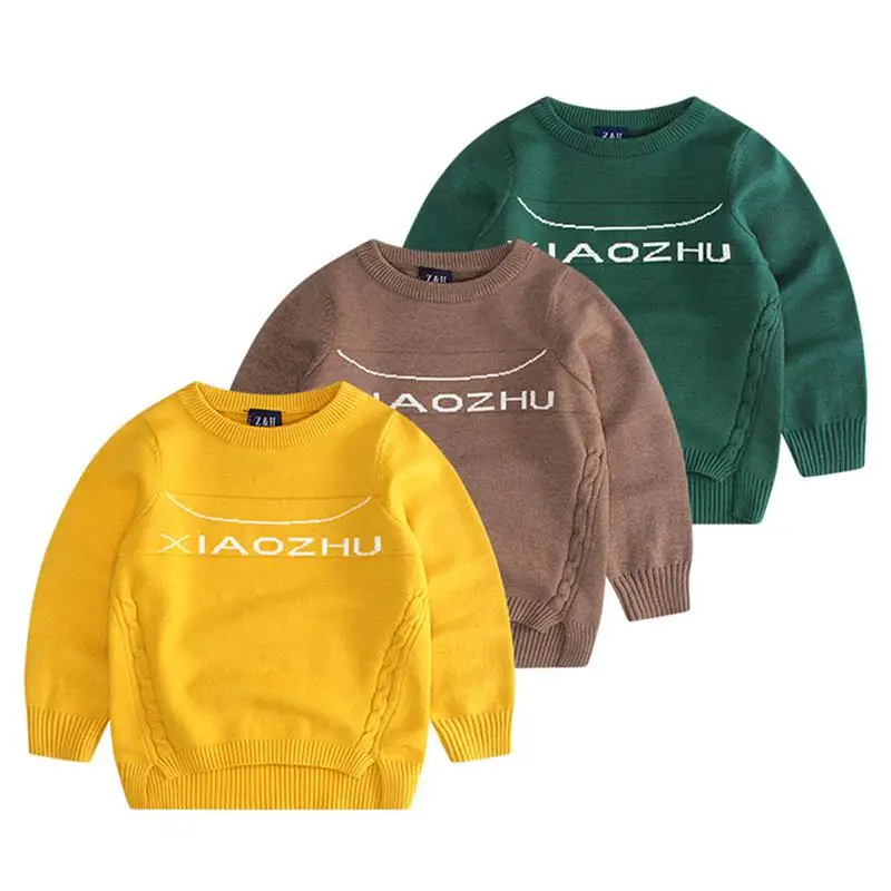 

Fall Winter 2019 Children'S Casual Lovely Baby Boys Girls Sweater Letter Knit Long Sleeve Tops Korean Kid Toddler Clothes