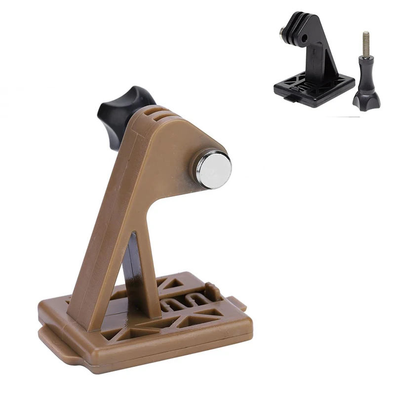 

For Gopro Sports Camera Helmet Adapter Nylon Plastic Spring Lightweight Guide Rail Mount Fixed Holder Hunting Accessories