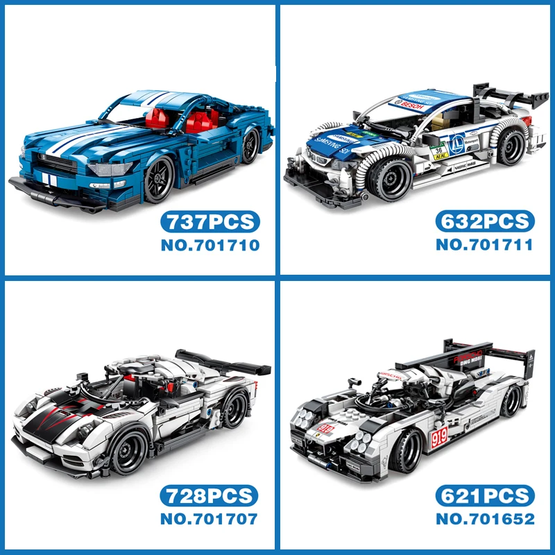 

Moc Technic Series Toys The White Classic Sport Speed Cabriolet Car Building Blocks Bricks compatible lepining Model Kids toys