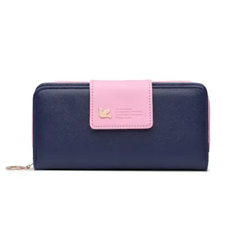 

Women's wallet clutch bag large capacity long zipper wallet multi-function card package purse women's red handbag Slim Wallet