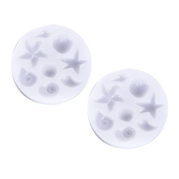 

New Resin Liquid Silicone Mold Starfish Shell Animal Mold DIY Charms Jewelry Making