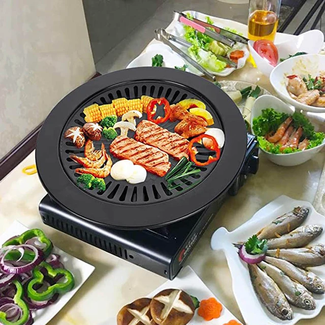 ZK30 Stovetop Korean BBQ Grill Pan Barbecue Tools Non-stick