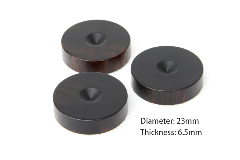 23mm foot Pad HIFI аудио колонки усилитель предусилитель компакт-диск DAC плеер Ebony тройной амортизатор подвески ноги колодки вибрационные подставки шипы - Цвет: 23mm foot Pad
