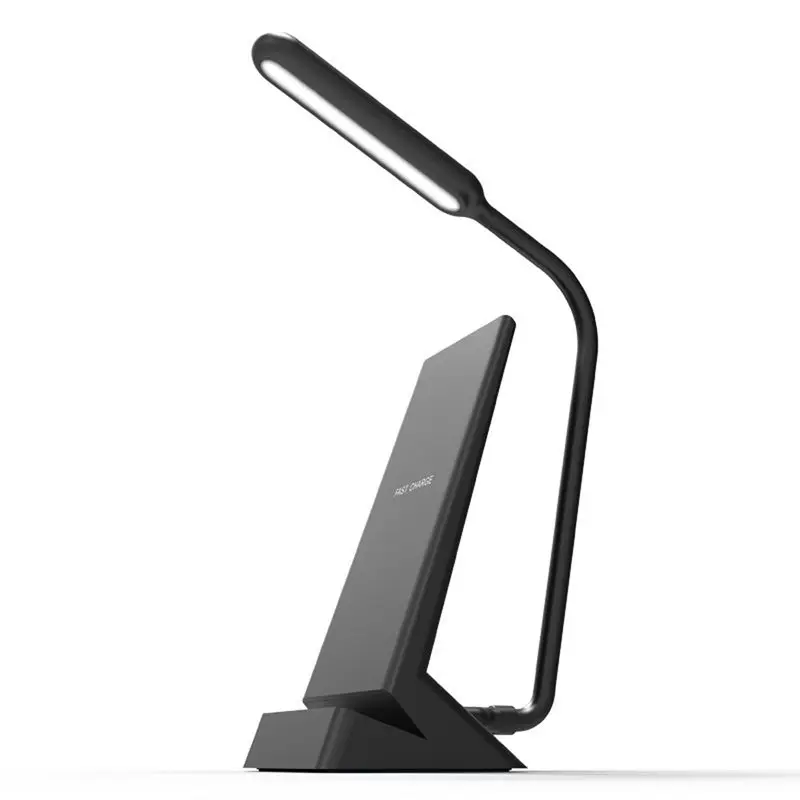 HHO-Usb зарядка Led Настольная лампа с Qi Беспроводное зарядное устройство для телефона Домашний Светильник для чтения лампы и абажуры настольные лампы