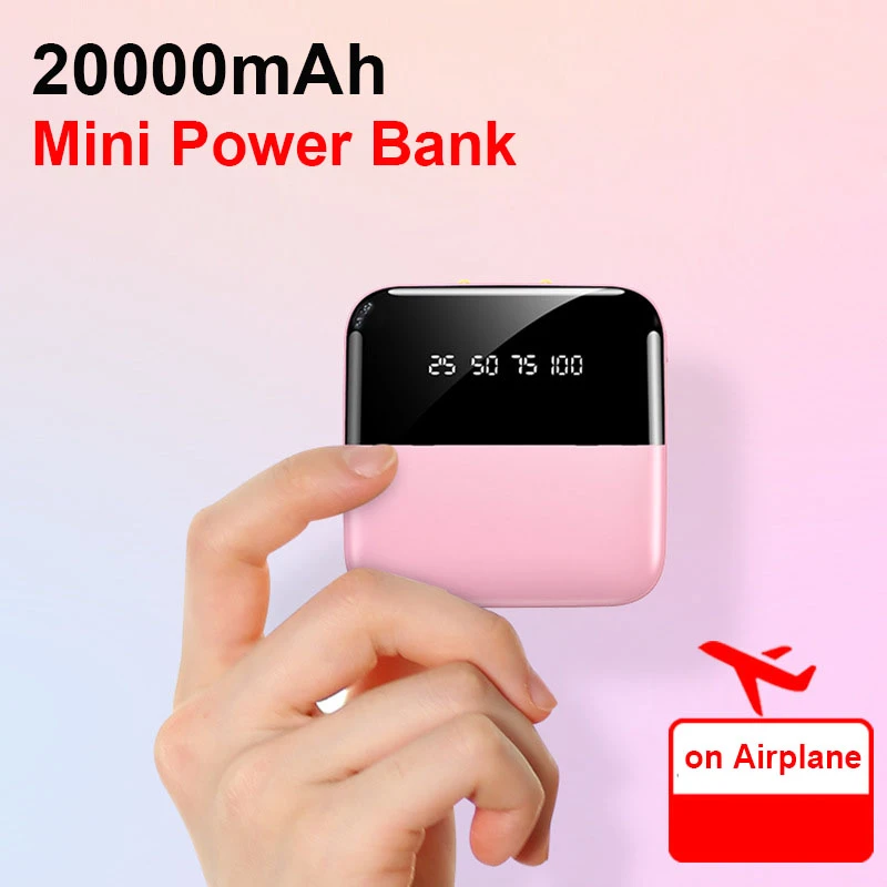 wireless power bank 20000mAh Portable External Power Bank With Double USB LED Digital Display Flashlight PowerBank For iPhone 12 11 Xiaomi Poverbank best power bank