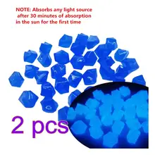 600 шт 2 упаковки 14 мм искусственная светящаяся ночь камни галька светится в темноте Галька светящиеся гравюры для сада двора дорожки Декор