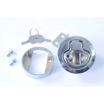 

Hot Accessories Flush Locking Style Deck RV Slam Zinc Alloy Pull Latch Anti Loose Thickened Boat Multipurpose Hatch Chromed