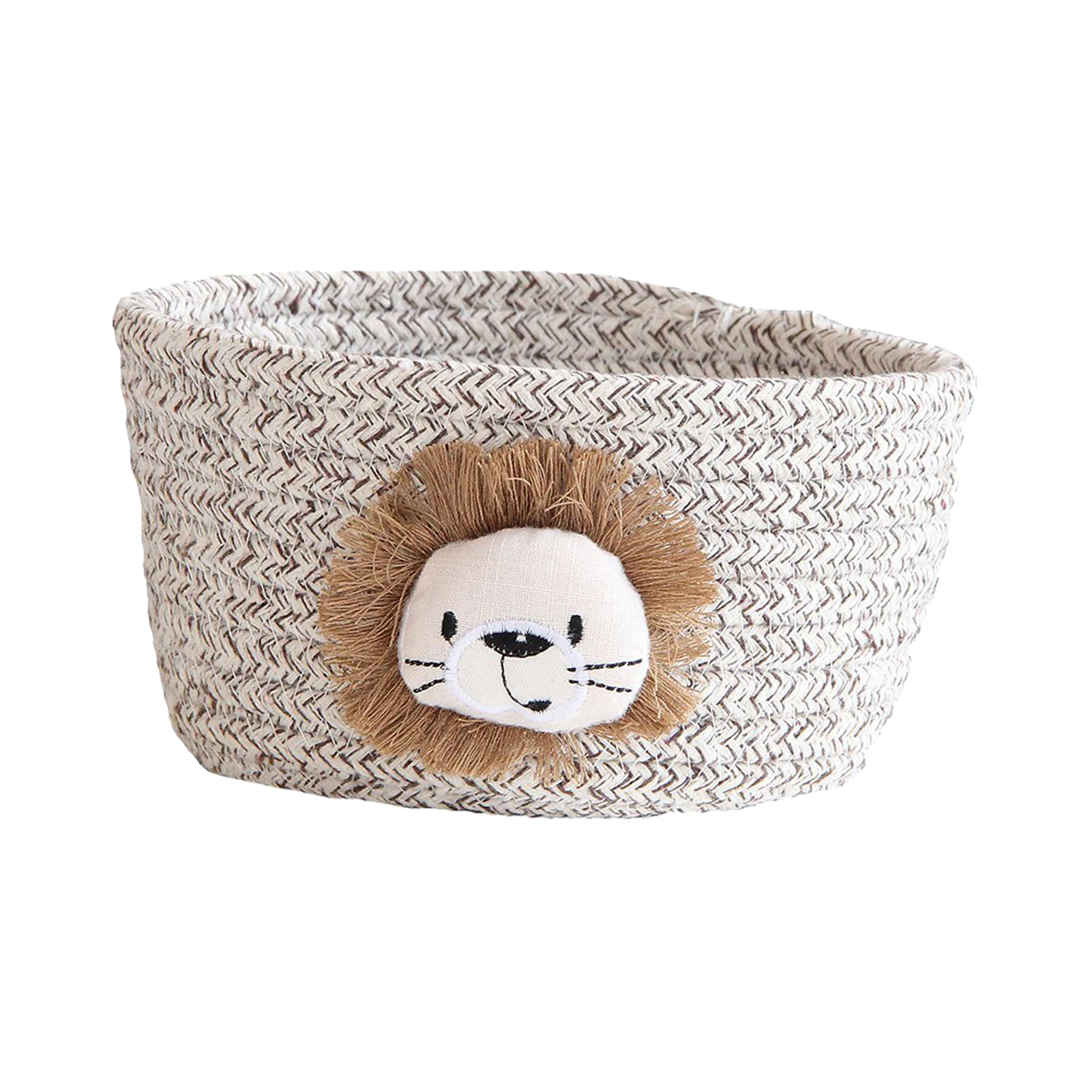 Storage Basket Organizer Bathroom Cute Animal Sundries Box Home Portable Laundry Holder Office Dormitory Cotton Rope Desktop | Дом и сад