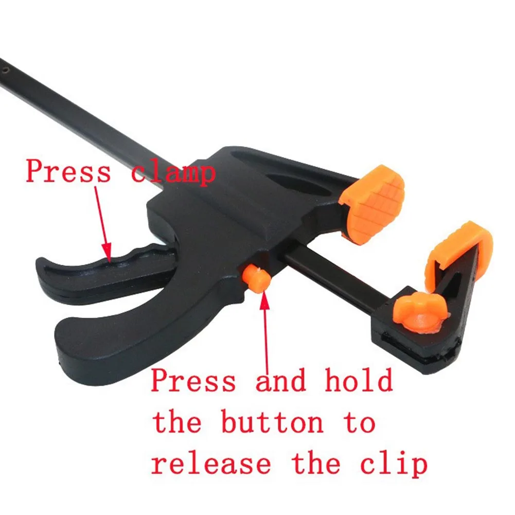 

4/6/8/10 Inch F Shape Woodworking Clamp Quick Release DIY Wood Working Clip Spreader Tool OCT998