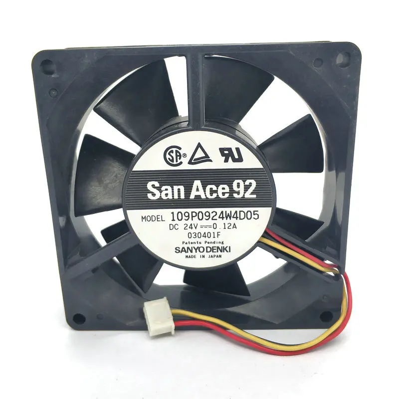 Для SANYO 9 см 109P0924W4D05 9225 24v 0.12a Вентилятор охлаждения 109P0924H4D04 hzdo - Цвет лезвия: 109P0924W4D05