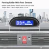 Radar LED para sensor estacionamiento de automóviles, con 4 sensores de estacionamiento, sistema de detección de estacionamiento de respaldo, Monitor de Radar de retroiluminación sensor aparcamiento ► Foto 3/6