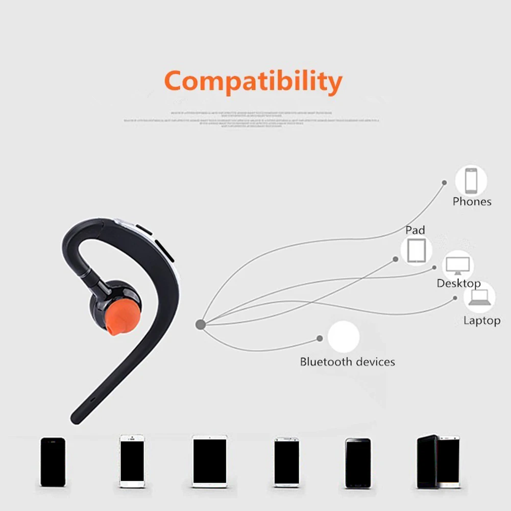 S30 Wireless Bluetooth Headphones Sweatproof Sports 4 1 Bluetooth Earphones With Mic Handsfree Voice Control Ear Hook Earphone