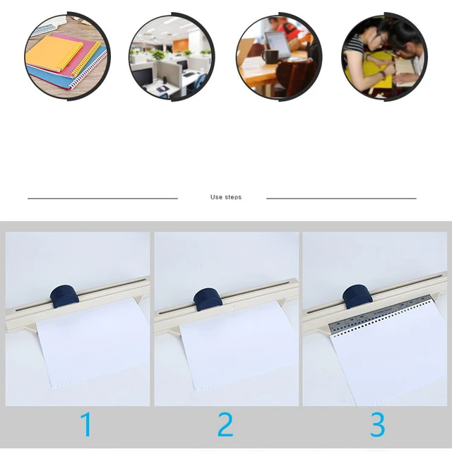 2 fori A4 A5 B5 carta perforatrice per fori in metallo chiusura per carta  in plastica raccoglitore per fogli sciolti clip per album per Notebook  cartoleria per ufficio - AliExpress