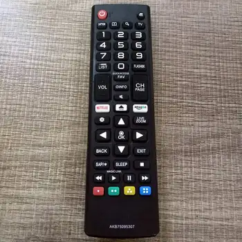 

CLAITE Remote Control English Version Universal Smart TV for LG-AKB75095307