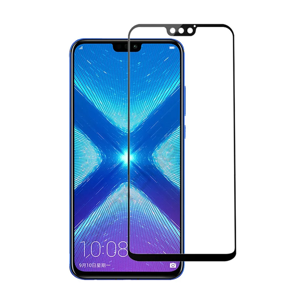 Полностью клеящееся закаленное стекло для HONOR View 10 20 8A 8C 8X 8S 9X Pro Lite противоударное