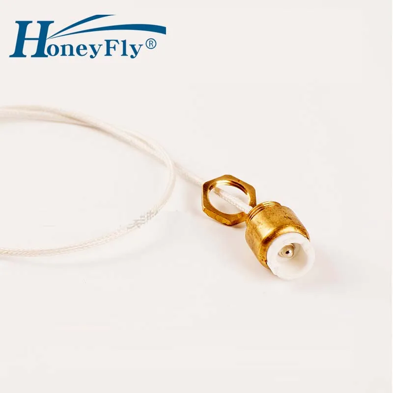 HoneyFly One Pair R7S Lamp Base Brass Ceramic R7s Holder Lamp Socket Converter Connector Metal Handle 78mm 118mm Halogen Lamp