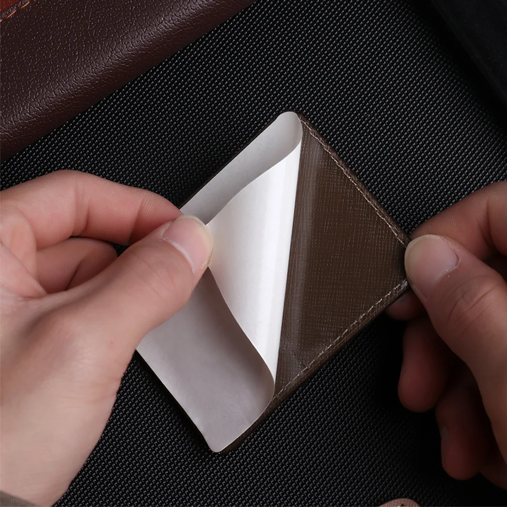 Credit Card Holder 1PC New Fashion Adhesive Sticker Mobile Phone Wallet Pocket Elastic Cellphone Pocket Stick-on Card Bag