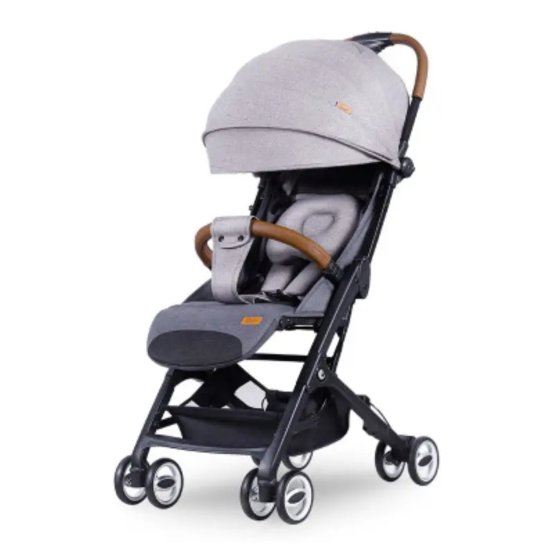 baby stroller delivery free ultra light folding can sit or lie high landscape suitable 4 seasons high demand - Цвет: Серебристый