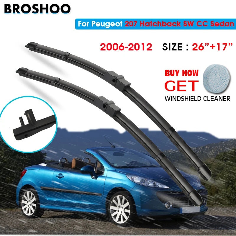 Car Wiper Blade For Peugeot 207 Hatchback Sw Cc Sedan 26"+17" 20062012