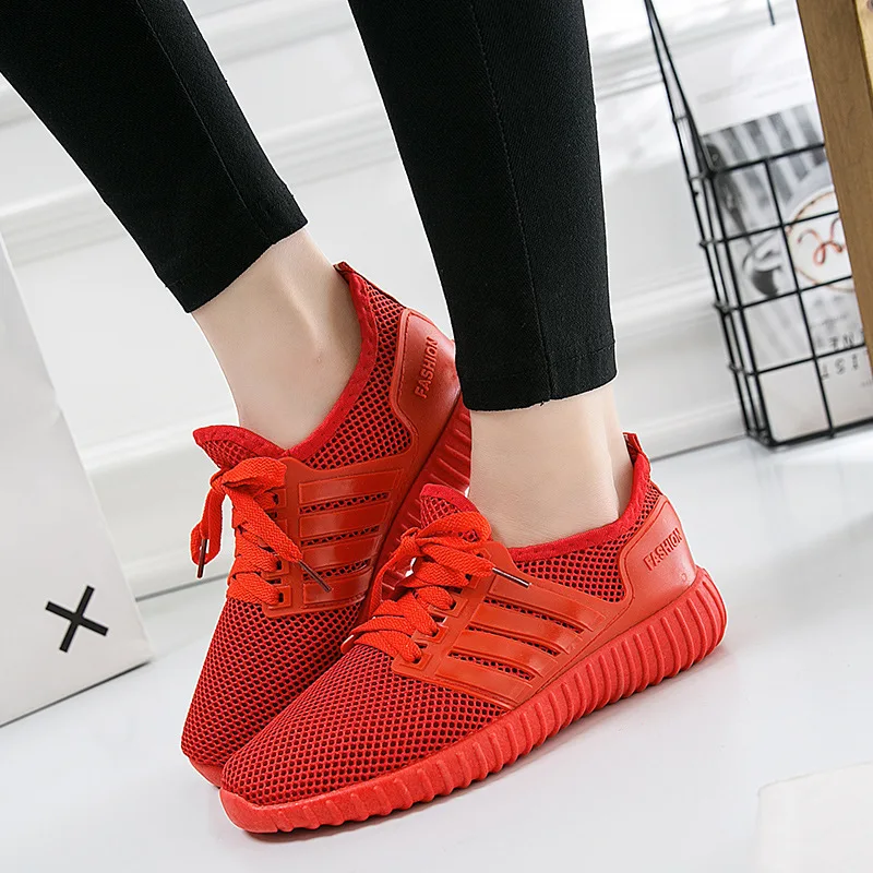 

New Style Summer Women's Little Red Black Shoes Slip-on Casual Sports Shoes Punched Sheet Shoes
