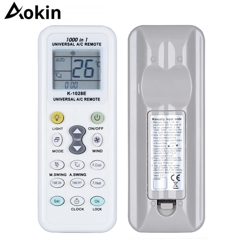 1000 In 1 Universal A/C Remote Control LCD Controller for Smart Home Air Conditioner Remote Control
