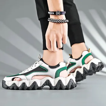 

Summer High Quality Sandals Men Outdoor Breathable Casual Shoes Men Mesh Sandalias De Hombre Comfortable Men's Sandals Fashion