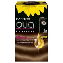 Крем-краска для волос без аммиака «Olia» Garnier, 5.9 Каштановый бронз