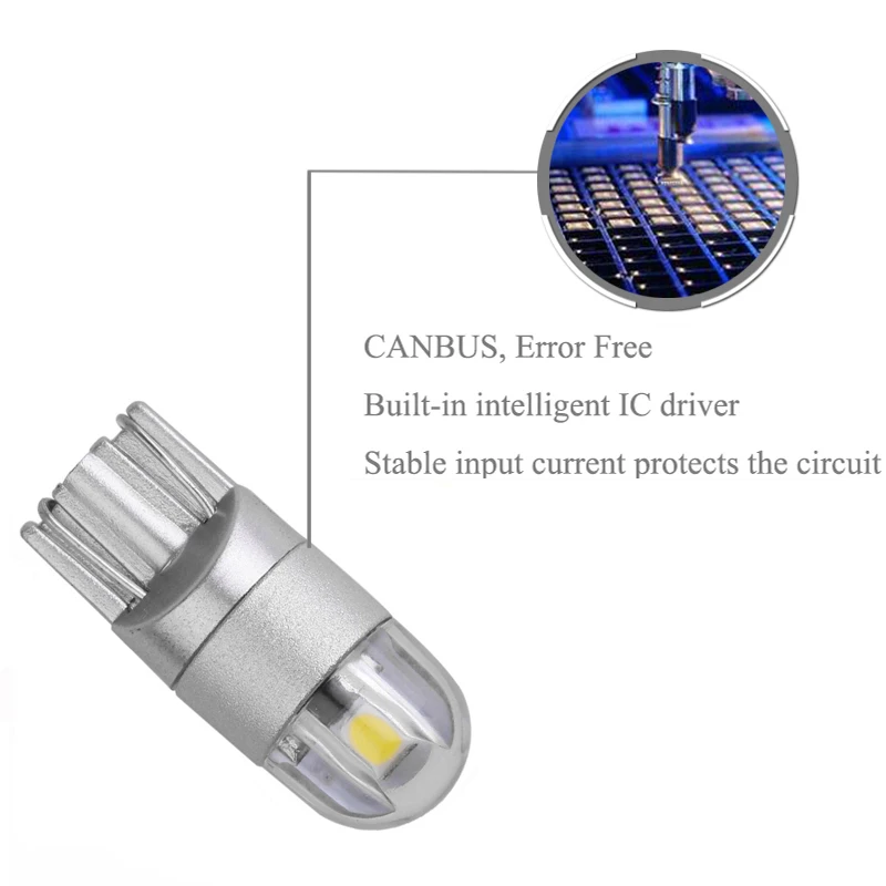 2x Canbus автомобильный 3030 SMD T10 светодиодный W5W объектив проектора авто лампа лампочки для Opel Astra h j g Corsa Zafira Insignia vectra b c d