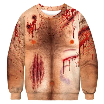 

Mens Casual Scary Halloween 3D Print Party Long Sleeve Hoodie Top Blouse billie eilish hoodie mens hoodies толстовка мужская