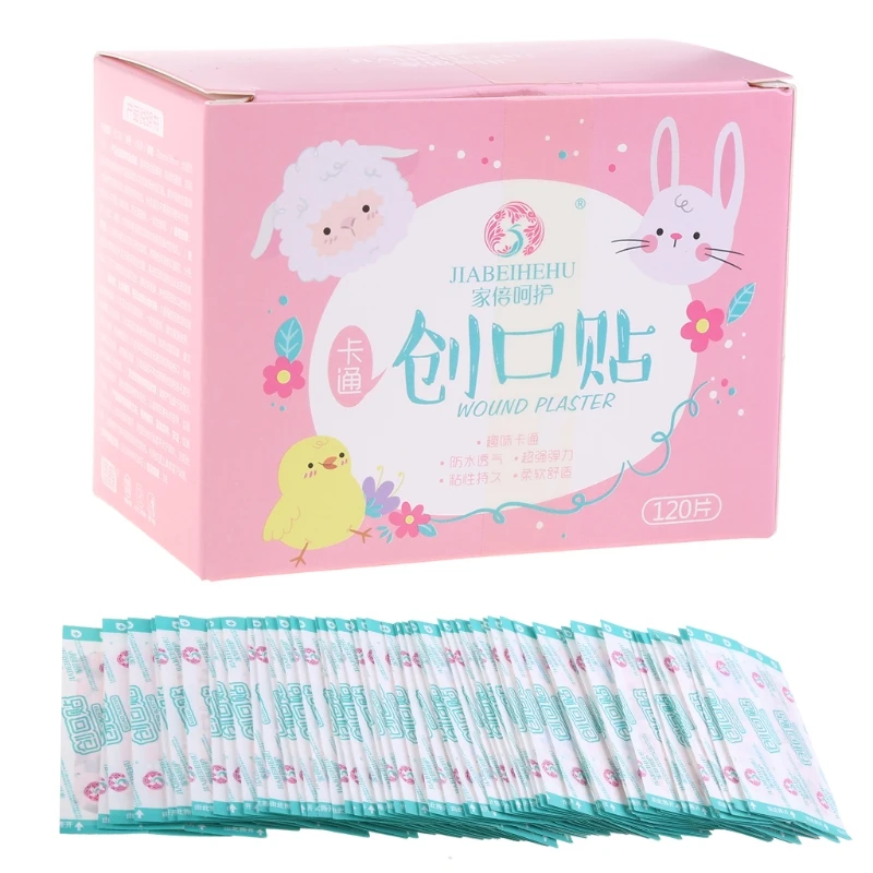 120 Pcs/box Cartoon Band-aid Cute Mini Children Breathable Waterproof Bandage Medical ok Bandages Hemostatic Patch