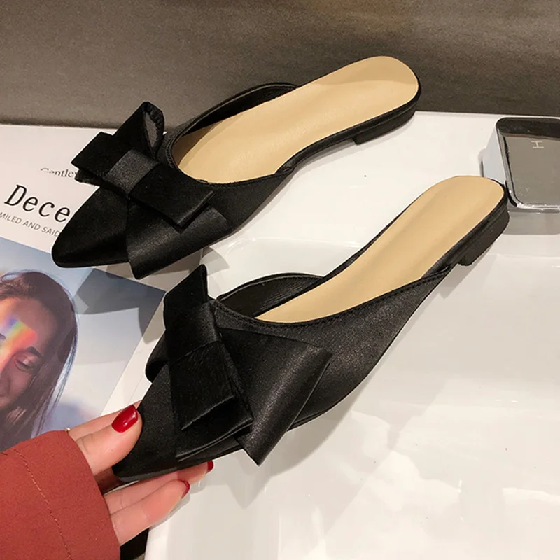 Casual Low-heeled Woman Flats Fashion Pointed Toe Slingbacks Lady Spring Footwear Comfortable Outdoor Female Slippers SE5049 (6)
