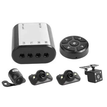 

Car Blind Zone Auxiliary 360 Degree Bird View System 4 Camera Panoramic Car DVR Recording Parking Front+Rear+Left+Right View Cam