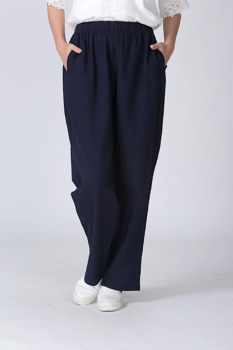 Женские хлопковые льняные брюки на весну, лето, осень, Pantalon Femme ete, домашние штаны для отдыха размера плюс 5xl 6xl 7xl, мешковатые женские брюки WS122