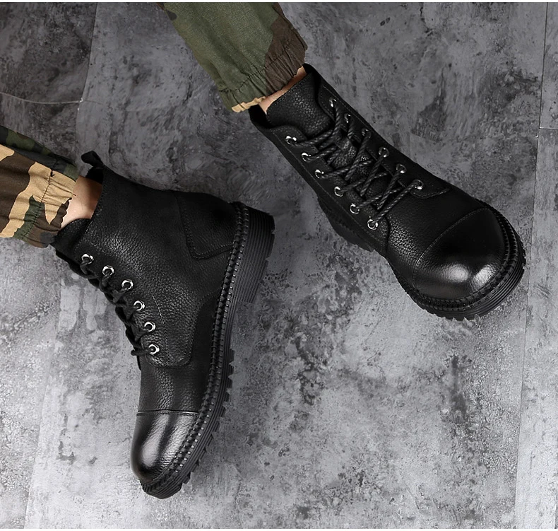 Модная мужская обувь; зимняя мужская обувь; теплые мужские ботинки; водонепроницаемые ботинки для мужчин; botas hombre Militar; высококачественные мужские кроссовки с высоким берцем