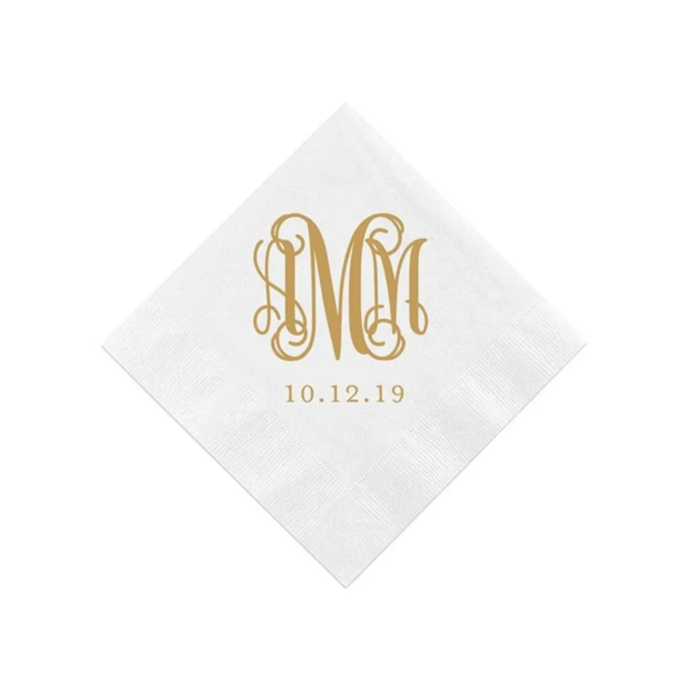Персонализированные Свадебные настольные бумажные салфетки на заказ Mr& Mrs Коктейльные напитки бумажные салфетки для свадебного душа красочные салфетки
