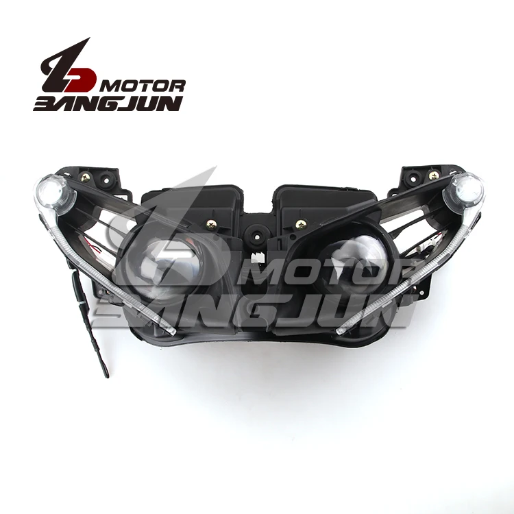 Мотоциклетные черные фары лампы в сборе для Yamaha YZF1000 R1 2012-2013