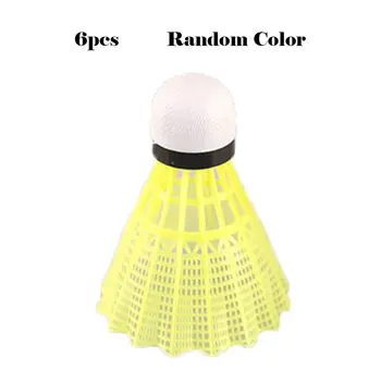 

6-Pcs Training Practice Nylon Foam Ball Head Shuttle Nylon Badminton Ball Game Sports Nylon Ball Badminton