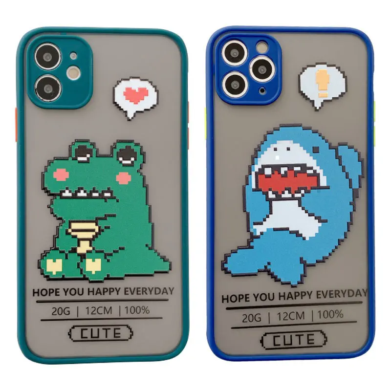 

For Iphone 8 Plus Fashion Style Pattern Silicone Shockproof Back Cover For Iphone 7 8 SE 2020 7 8 Plus Soft TPU Anti-fall Cover