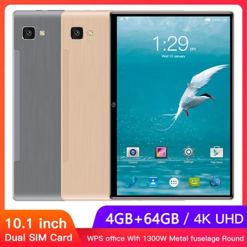 

ROM 4G LTE WiFi Tablet + Keyboard + 32GB TF Card RAM 64GB Android 10 4GB PC for Household Computer Safety Parts