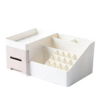 

Cosmetic Storage Box Drawer Makeup Organizer Dressing Table Skin Care Rack Makeup Storage Box Sub-Grid Design Storage Case