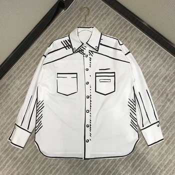 

Womens Tops And Blouses Long Sleeve Spring Ladies Solid Loose Blouse Fashion Style Shirt