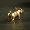 Retro Brass Handmade Pig Miniatures Figurines Desk Ornament Metal Copper Animal Model Toy Tea Pets Decoration Crafts Accessories ► Photo 2/6