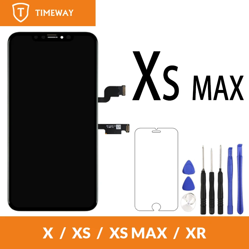 Класс OEM для iPhone XS Max ЖК-дисплей с сенсорным экраном дигитайзер Запасные части для сборки черный
