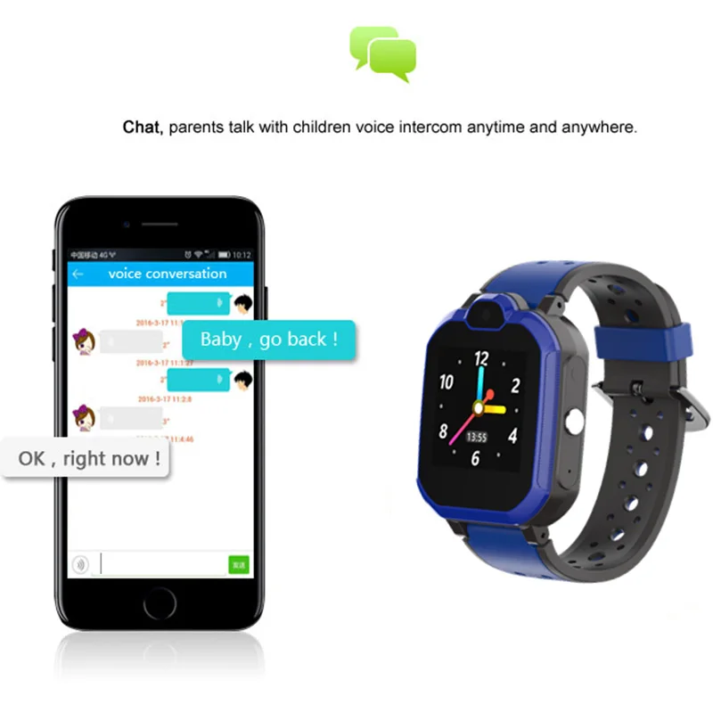 High Quality Kids 4G Smart Watch GPS Locator Dual-Core Alarm Bluetooth WiFi for Children Gift