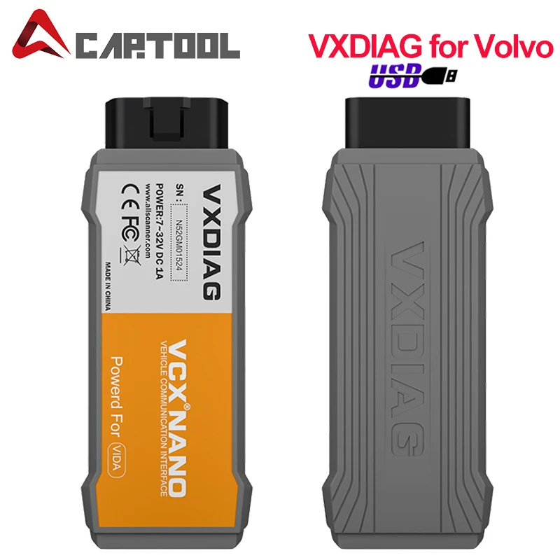 Новый диагностический инструмент VXDIAG VCX NANO для Volvo с многоязычной функцией чем Vida
