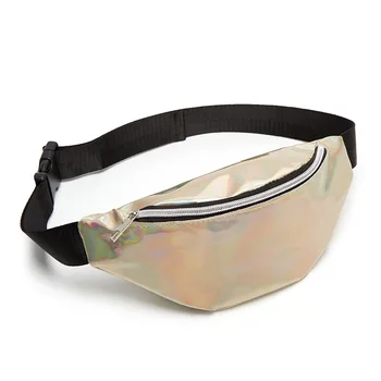 

NEW fanny pack women's handbags Laser purse translucent reflective chest waist bag women belt bag waist leg bag waist pack