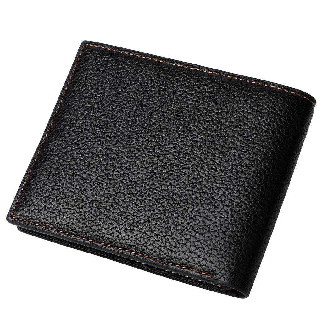 F Maison Fabre wallet male Pu leather short wallet card holder Fashion Men's Solid Color Retro Vintage Style Card Bag Wallets - Цвет: F