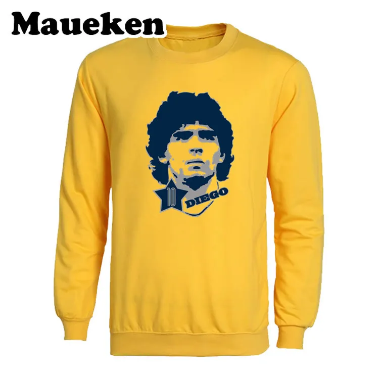 Мужские Толстовки Король бейсбола 10 Diego Armando Maradona Argentina Napoli легендарные толстовки толстый круглый воротник зима W19101225 - Цвет: 10