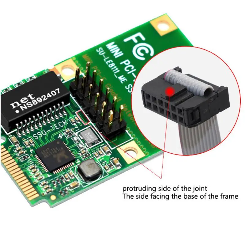 Настольный компьютер мини PCI-E автобусный интерфейс RJ45 сетевой интерфейс гигабитная Проводная сетевая карта