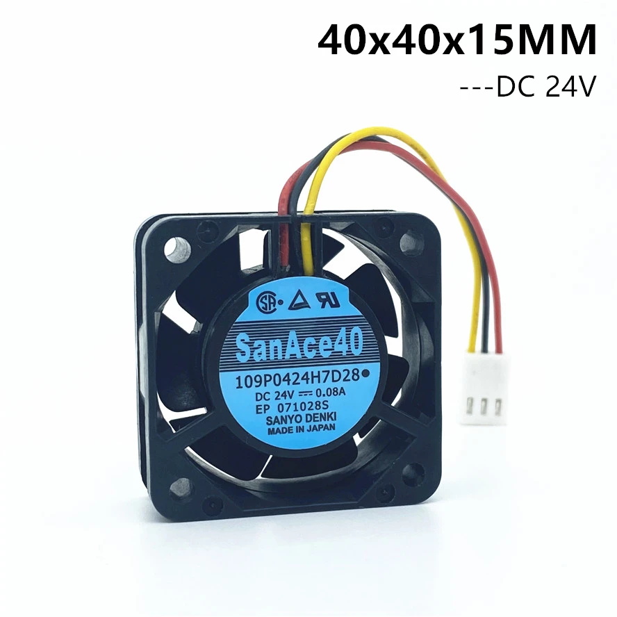 Вентиляторы для сервера SANYO 4015 109P0424H7D28 Fanuc P/N: A90L-0001-0441/39 DC24V 0.08A 3pin | Компьютеры и